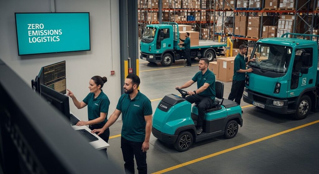 zero emissions logistics warehouse