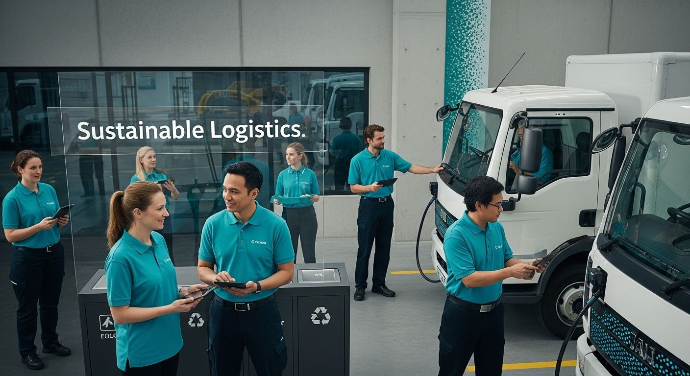 sustainable logistics modern warehouse