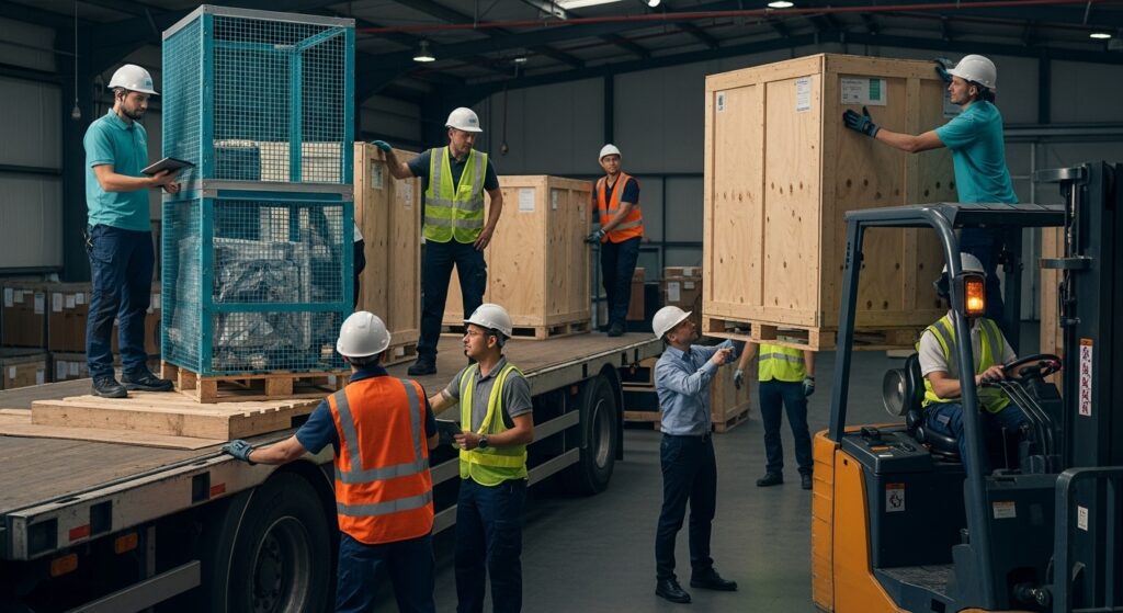 heavy item shipping, logistics warehouse, professional shipping