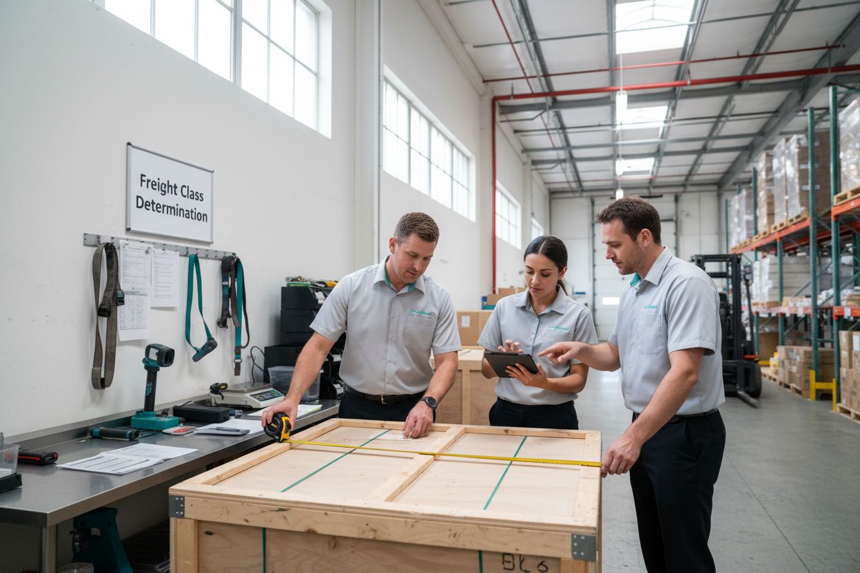 freight class determination warehouse