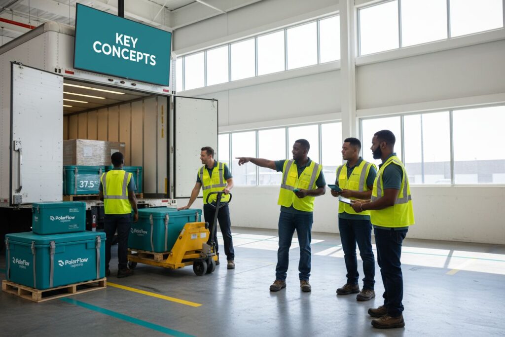 temperature controlled shipping warehouse