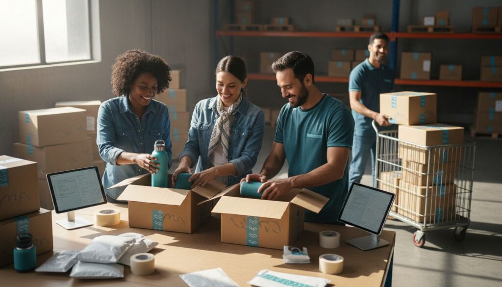 ecommerce shipping warehouse