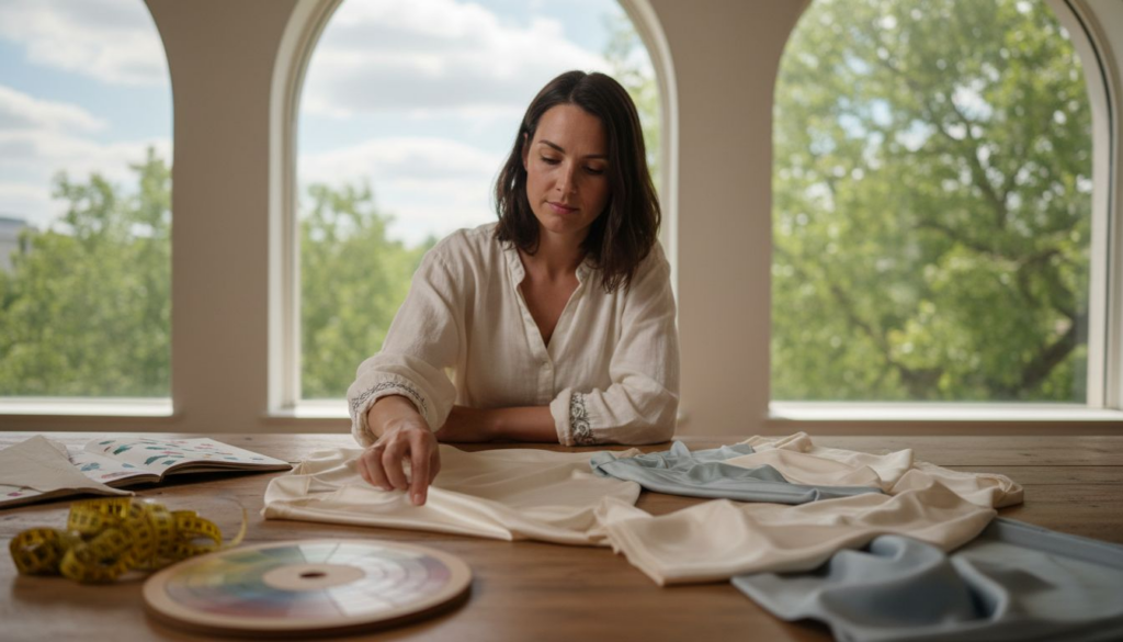 Ecommerce seller packing a large parcel in warehouse