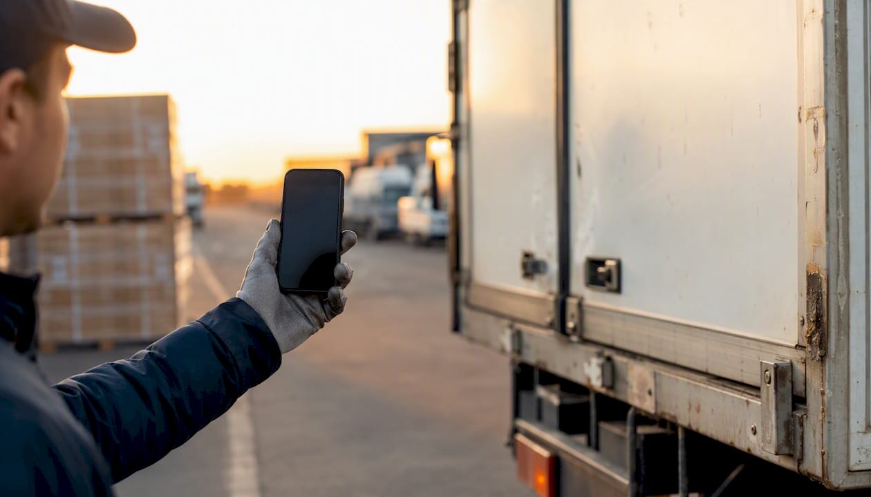 Driver capturing Proof of Delivery digitally