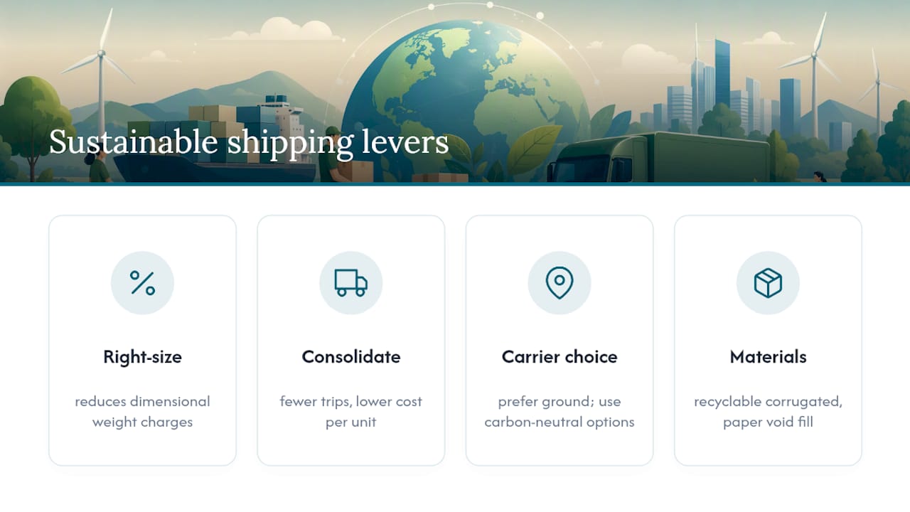 Can Shipping Be More Sustainable Without Raising Cost? — overview diagram