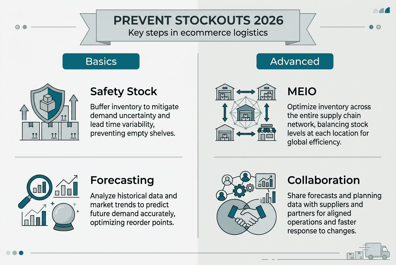 Infographic of inventory strategies and steps