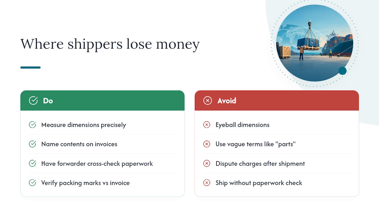 Where Shippers Lose Money on Large-Item Freight — overview diagram