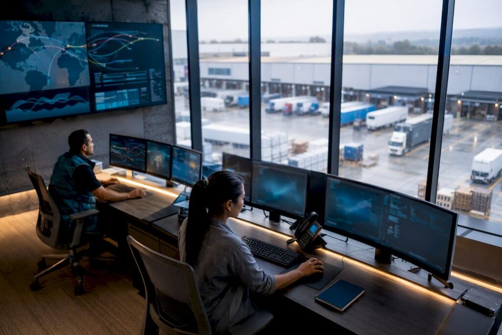 Multimodal logistics network control center