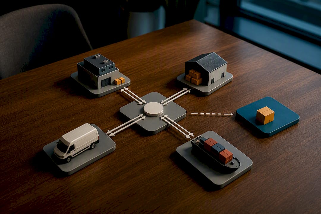 API-connected logistics nodes scaling