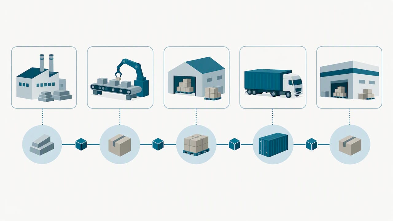 Linked shipment events across supply chain participants
